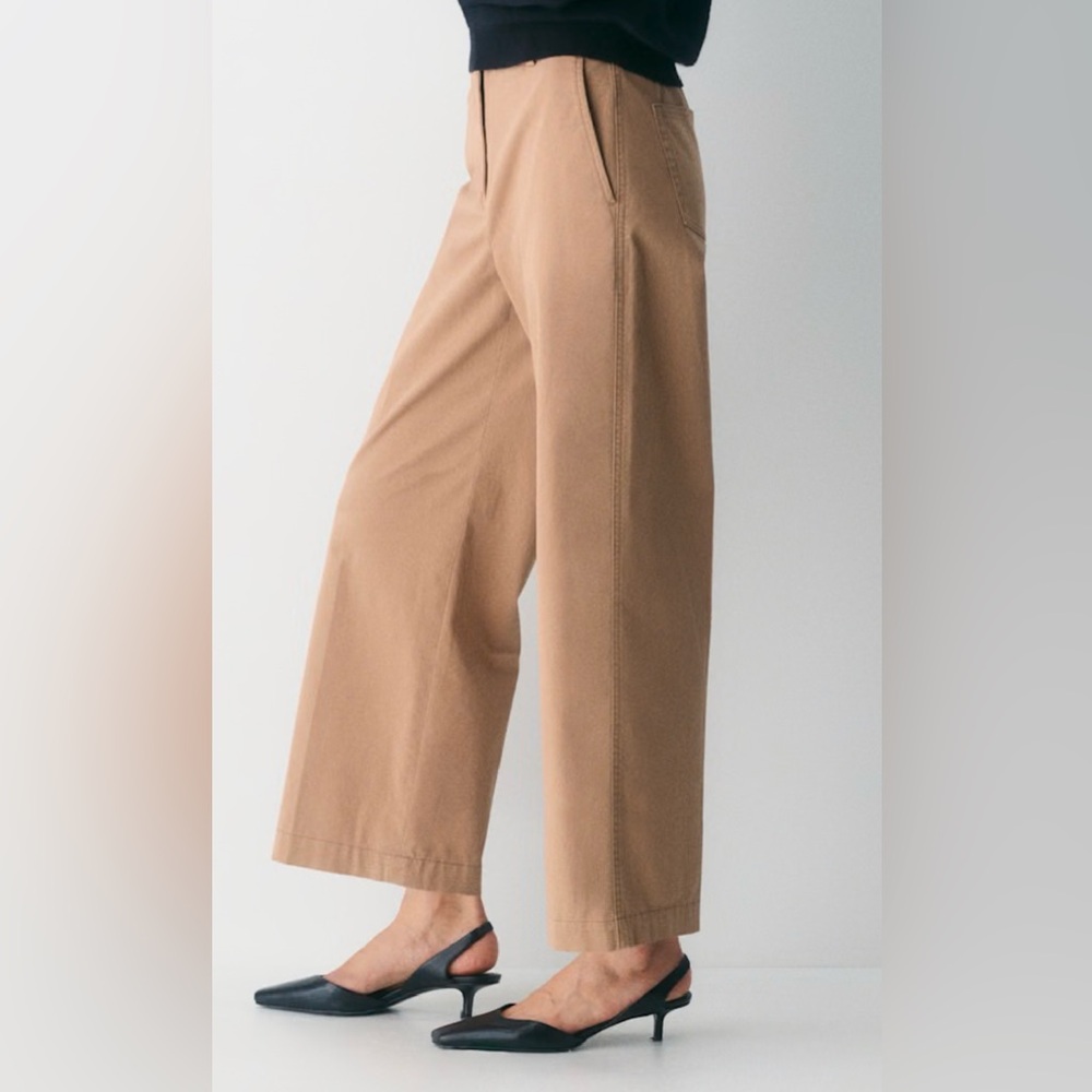 NWOT Aritzia Wilfred Chino Relaxed Hi-Rise Wide Pant, women’s size 4